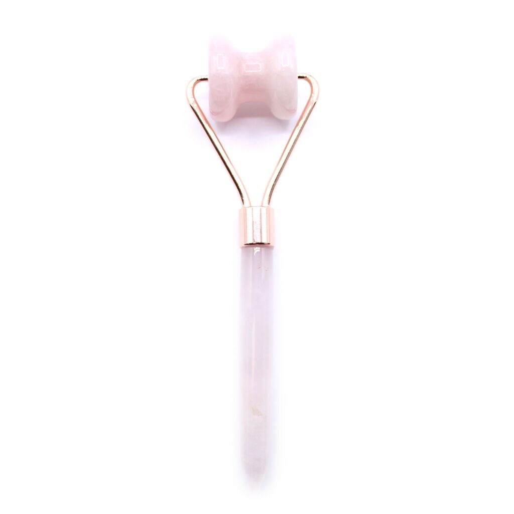 Rodillo Facial de Piedras Preciosas – Cuarzo Rosa