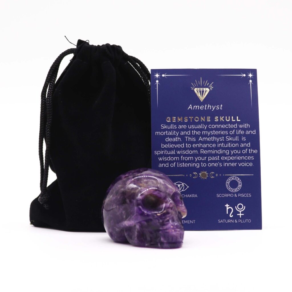 Gema Calavera Grande – Amatista- 50x40x30mm