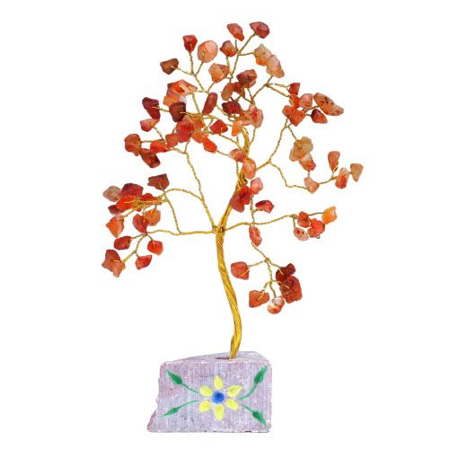 Árbol de gemas indio - Cornalina (aprox. 80 piedras)