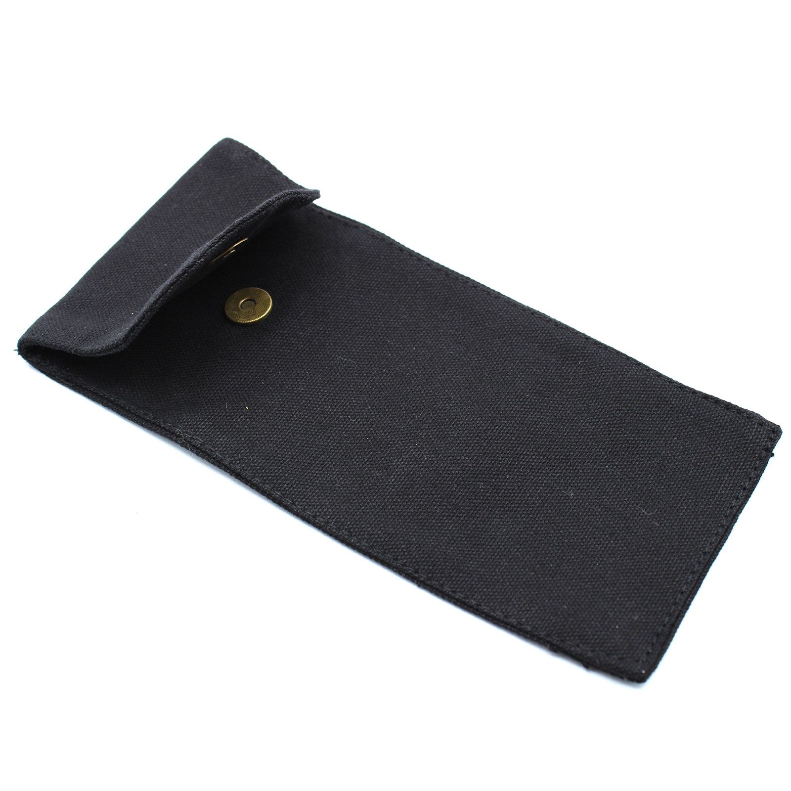 Funda negra de algodón para rodillos faciales de piedra (9 x 19 cm) - Imagen 3