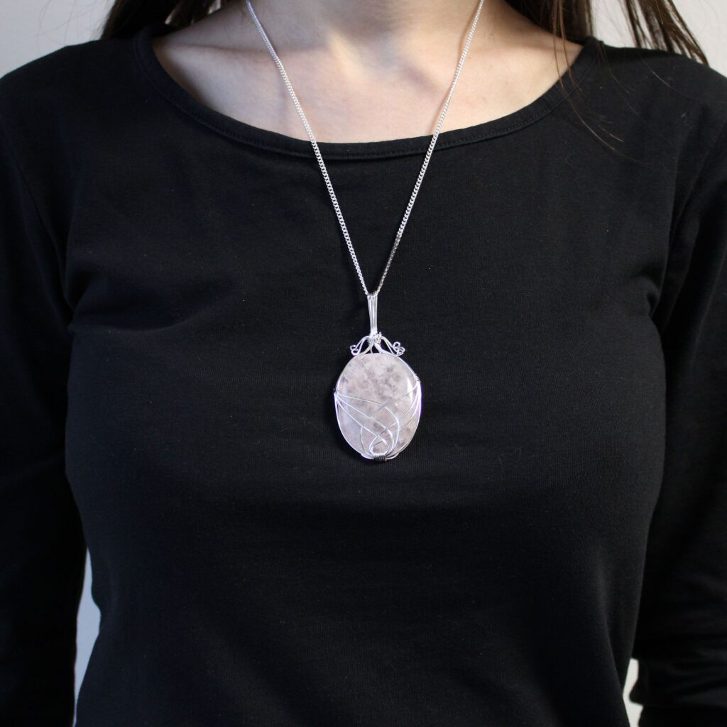 Collar Cascada Envuelto – Opalita en bruto