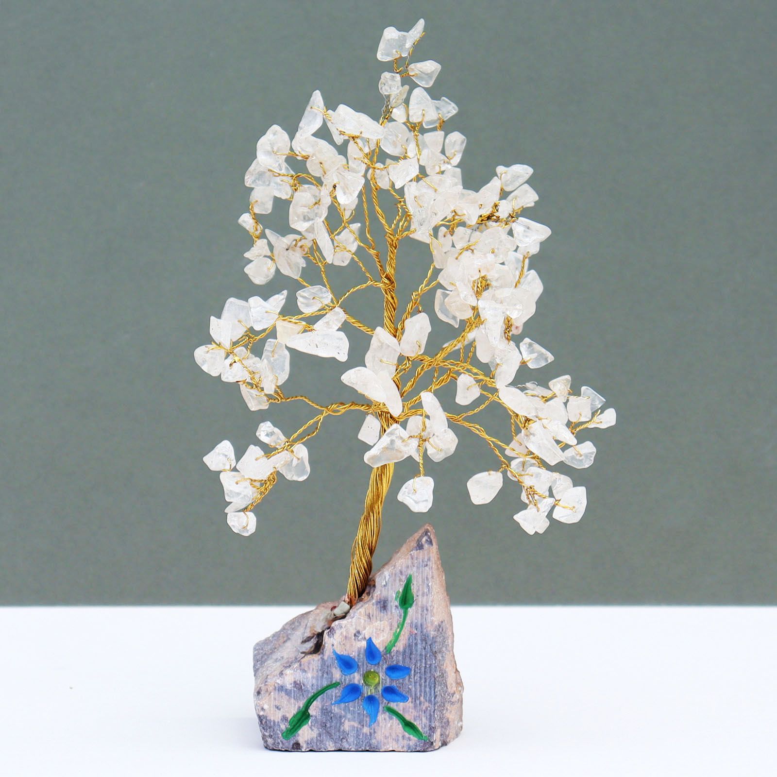 Árbol de gemas indio - Cuarzo transparente (aprox. 160 piedras) - Imagen 2