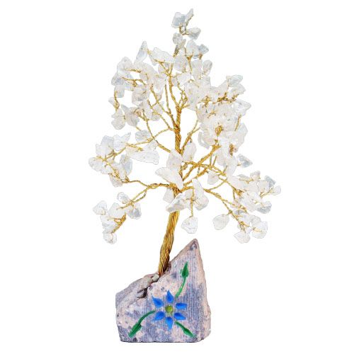 Árbol de gemas indio - Cuarzo transparente (aprox. 160 piedras)