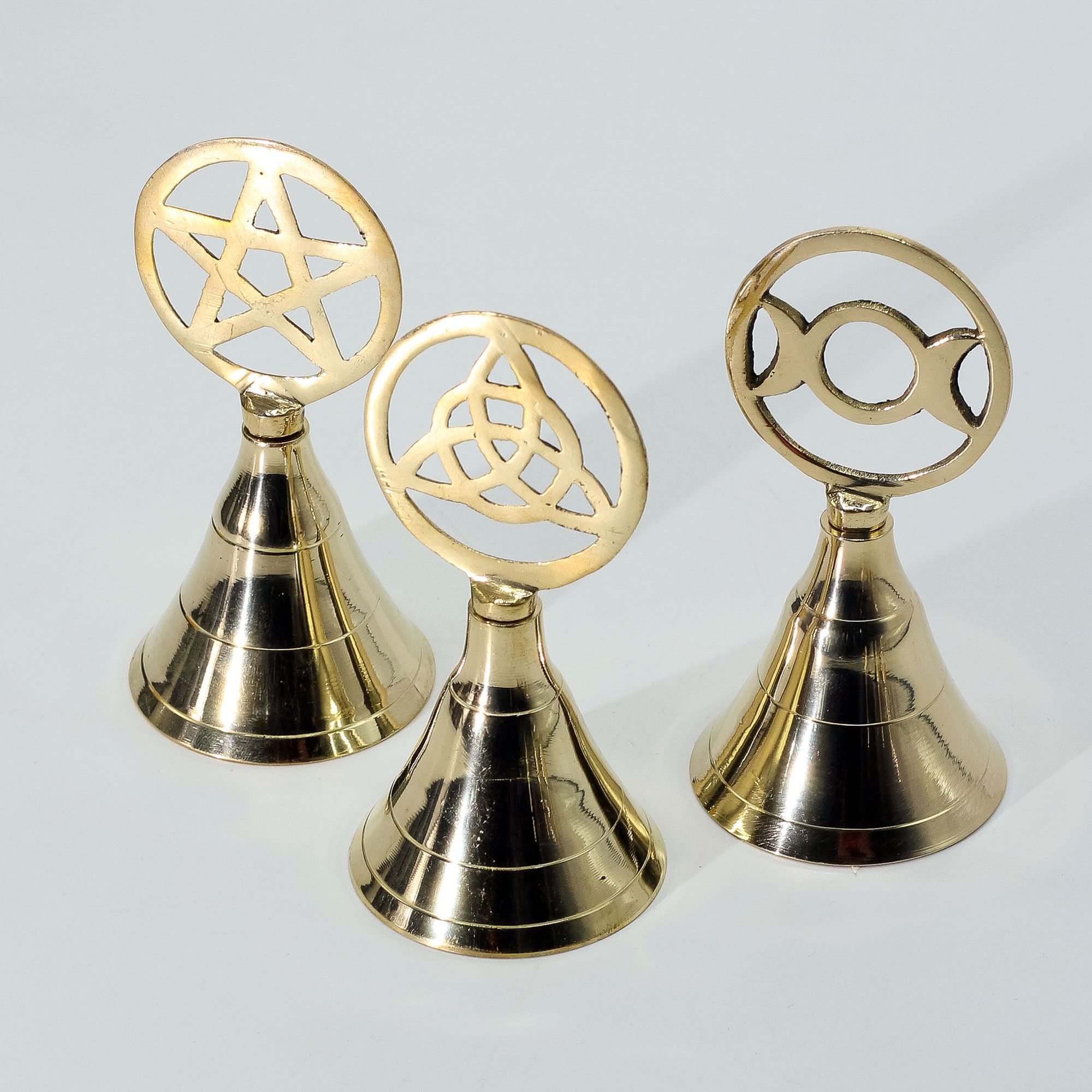 Campana de latón para altar - Tres lunas - Imagen 2