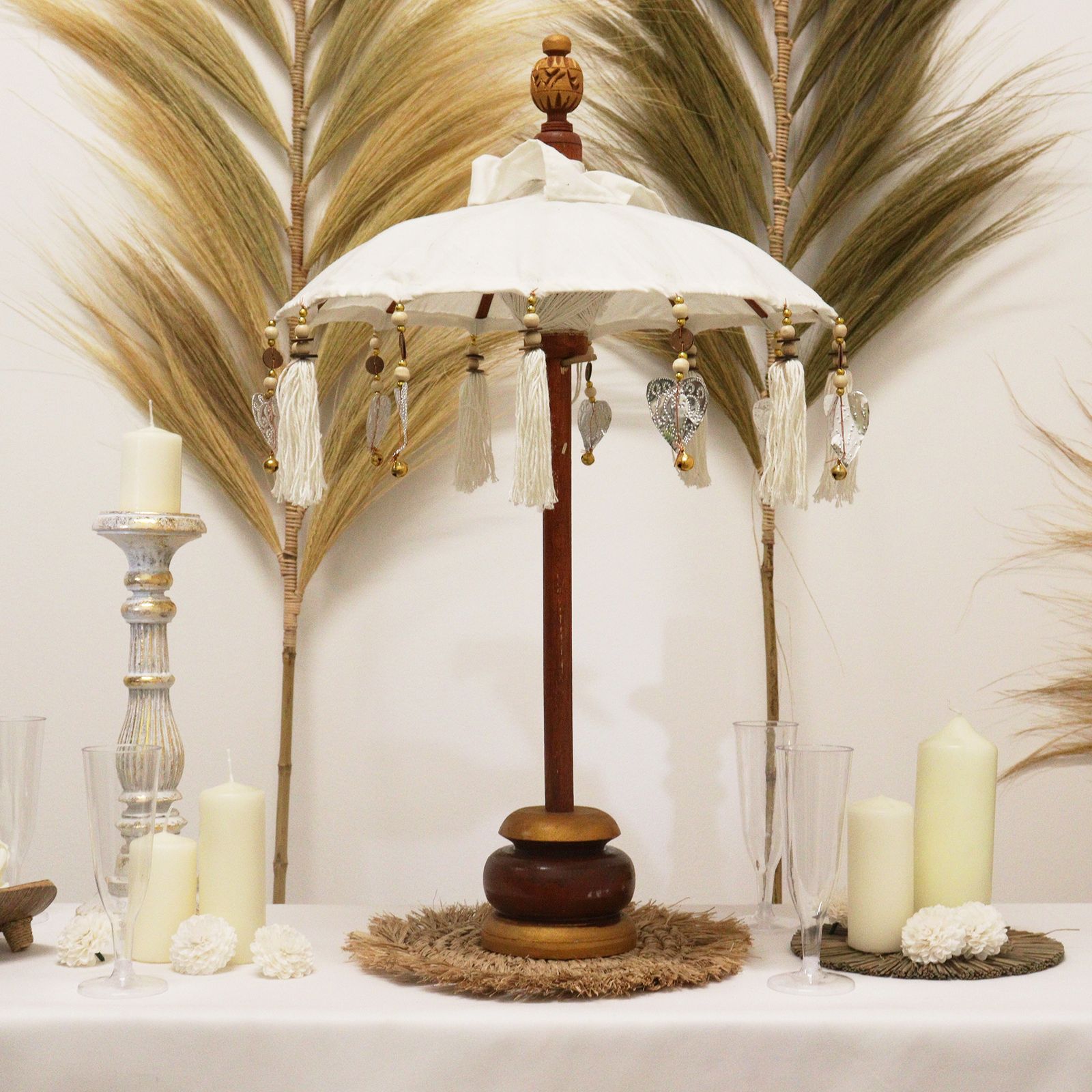 Sombrilla Bali Home Decor - Lona - Natural - 40cm - Imagen 7
