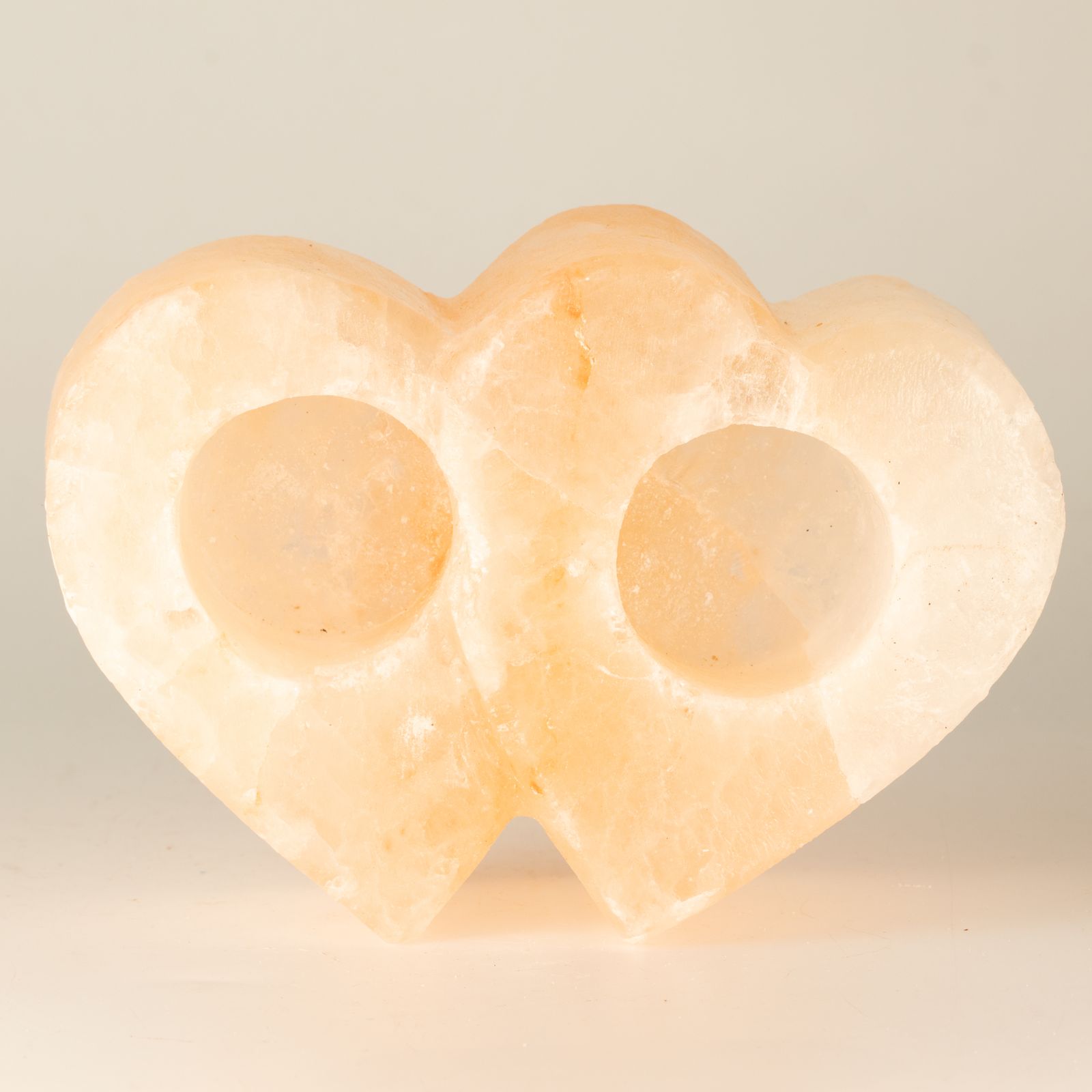 Portavelas Sal Doble Corazón 1Kg - Imagen 4