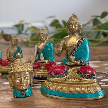 Figura de Buda de Latón - Cabeza Med - 8 cm - Imagen 8