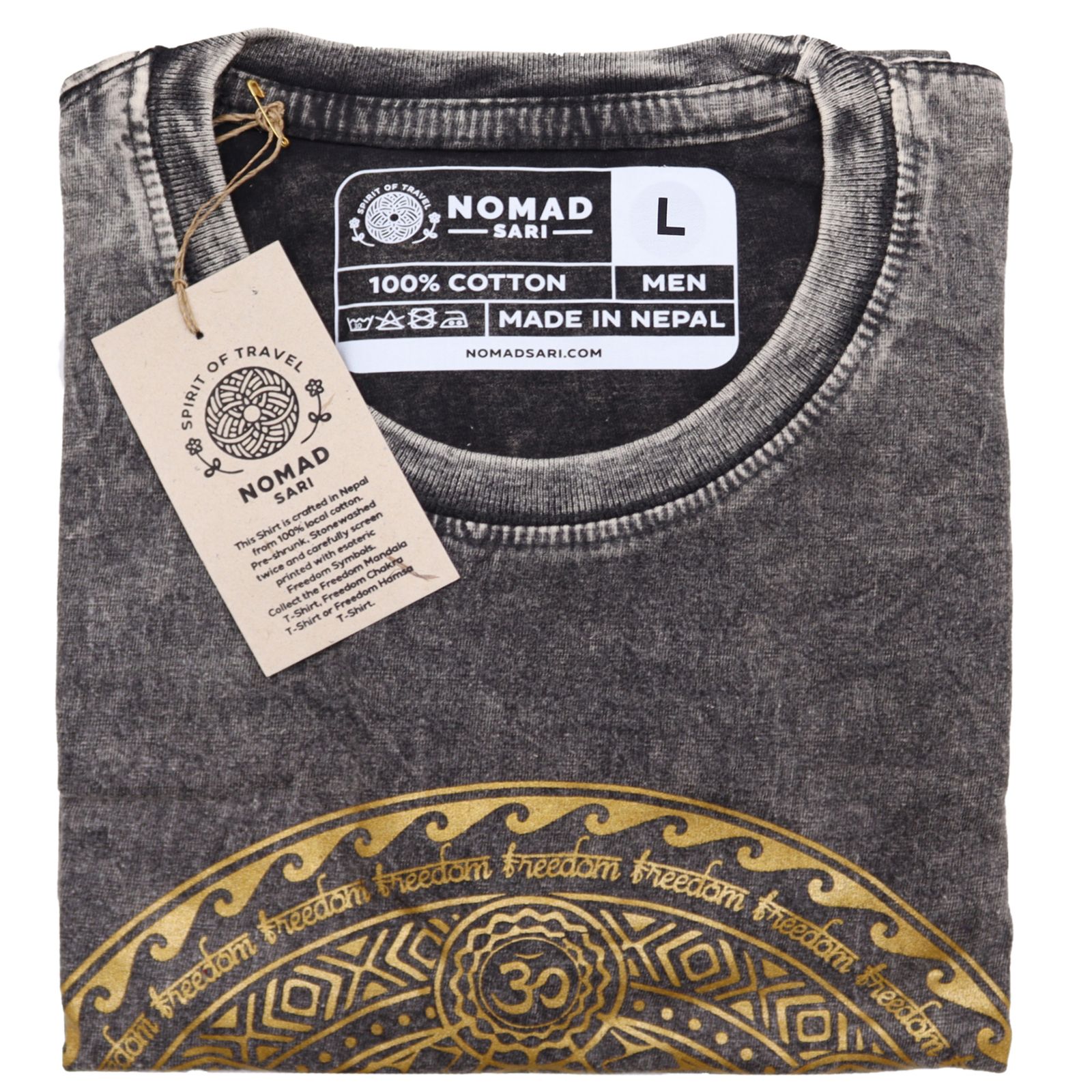 Camiseta Nomad Sari Grande - Chakra - Gris oscuro - Imagen 2