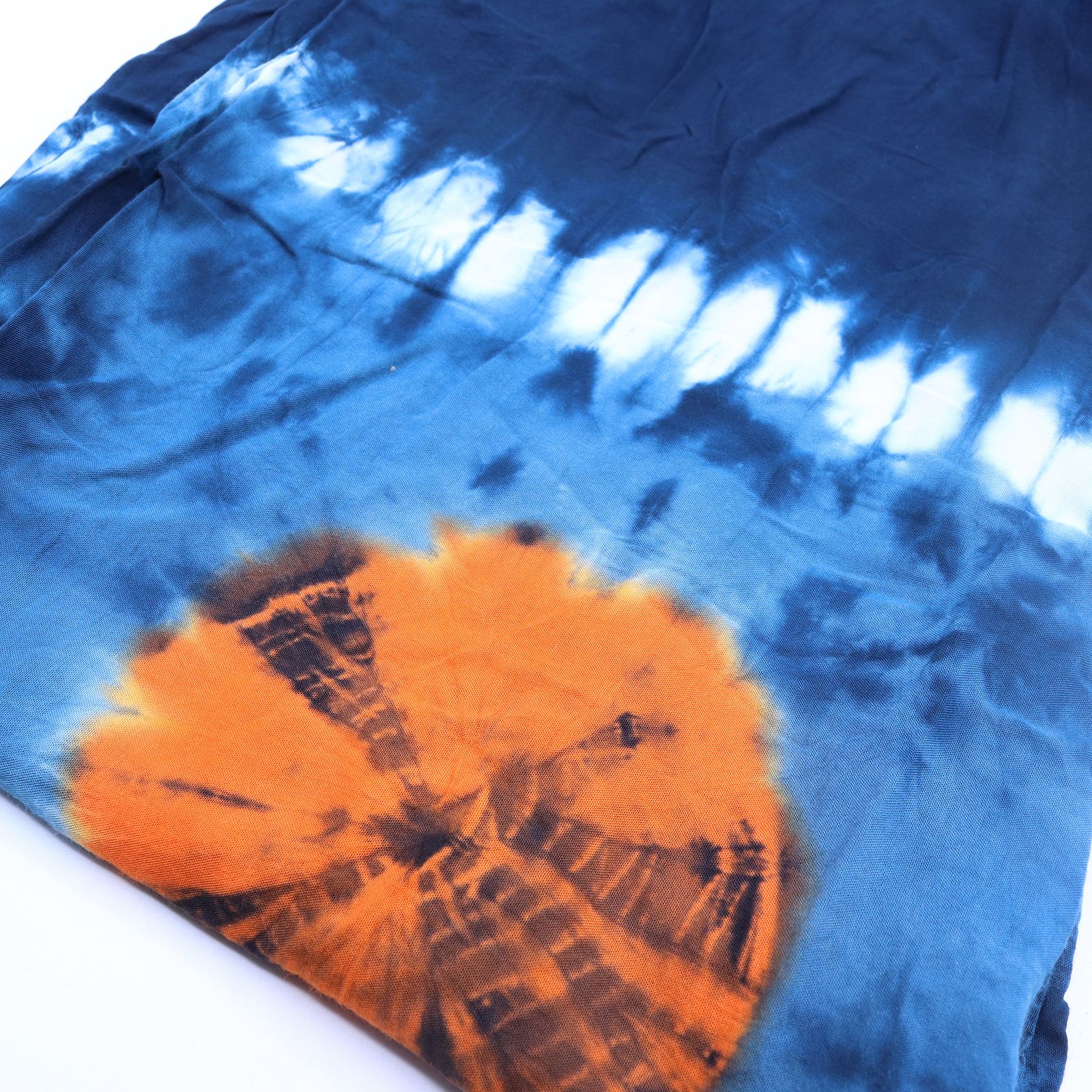 Pantalones de descanso de estilo japonés - turquesa y naranja -L - Imagen 6