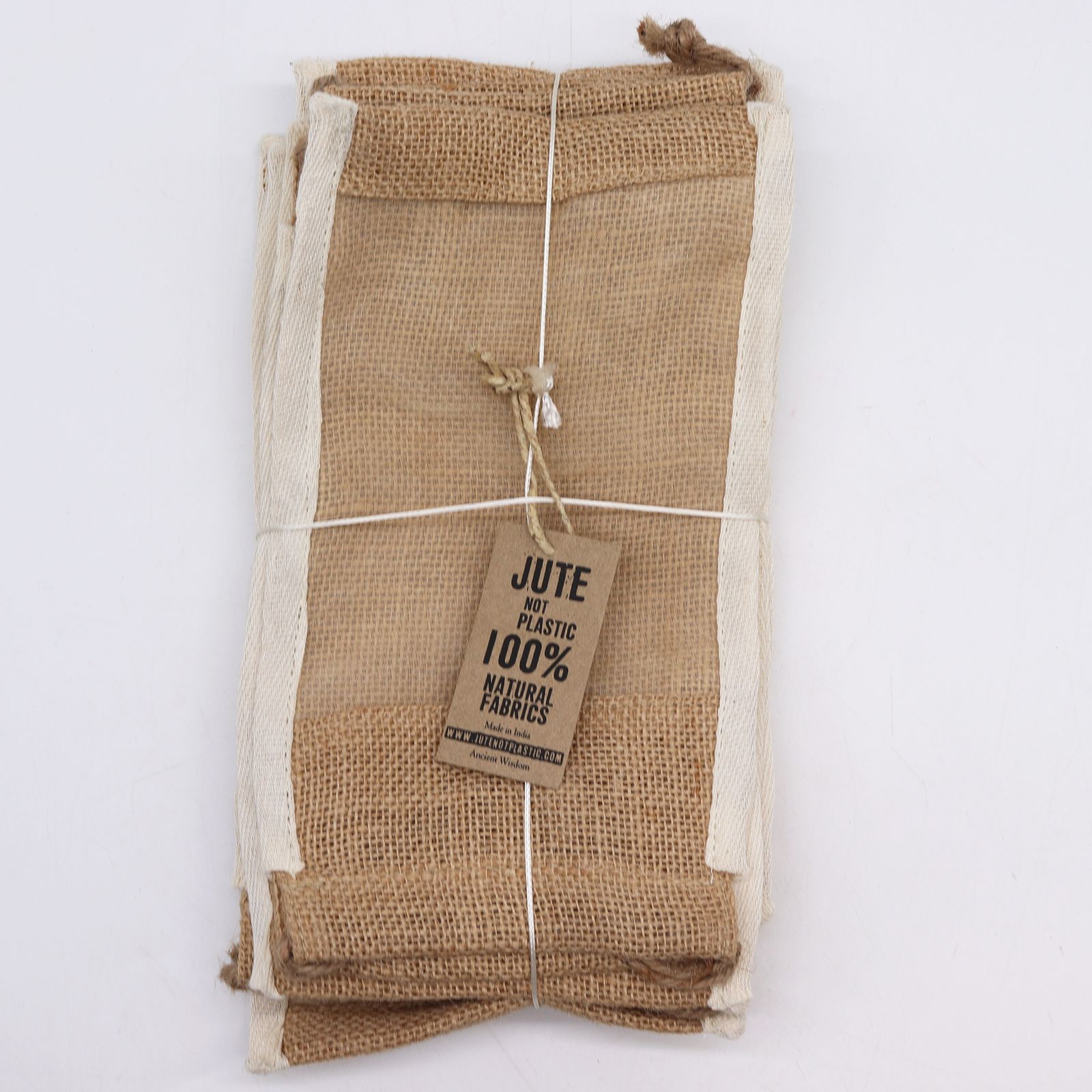 Bolsa Grande de Yute Lavada - 26x15cm - Imagen 3