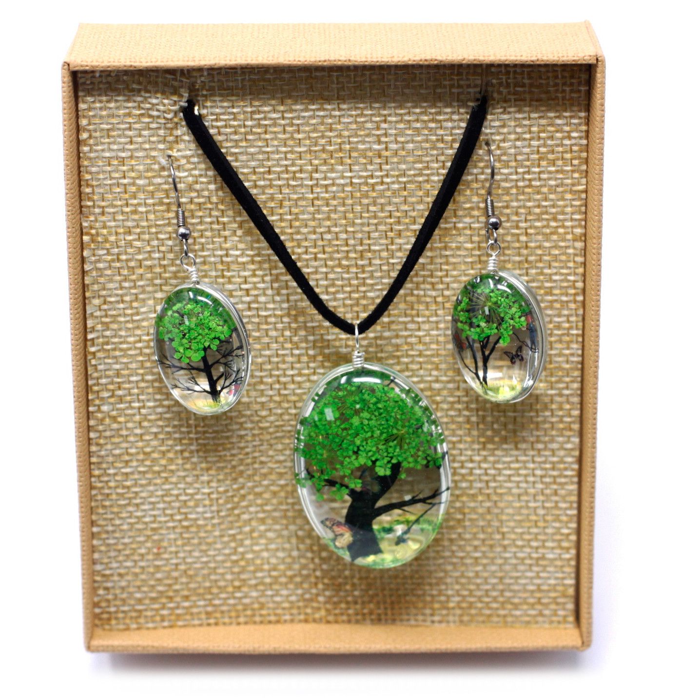 Flores Prensadas - Arbol De La Vida - Verde - Imagen 3