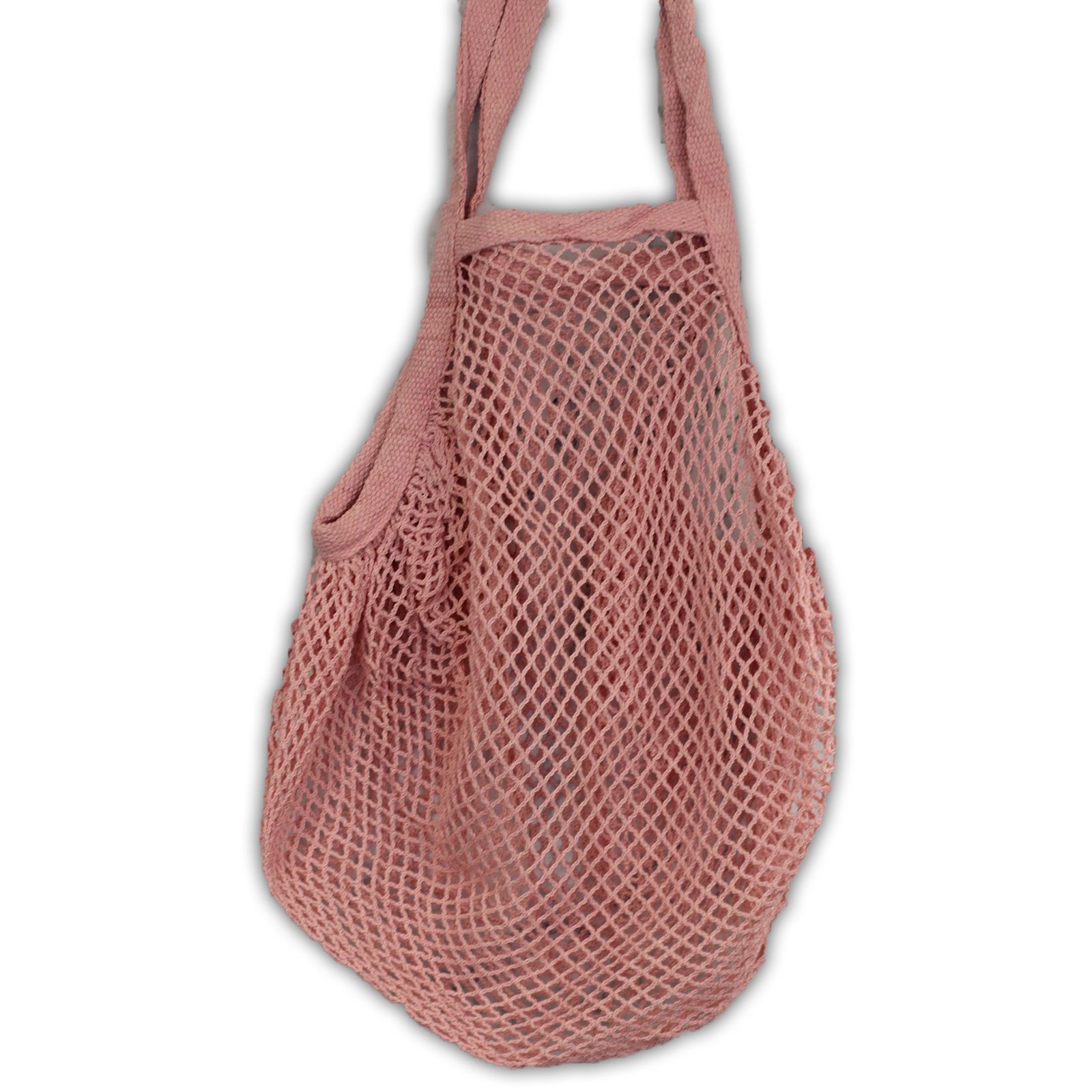 Bolsa de Malla de Algodón Puro - Rosa - Imagen 3