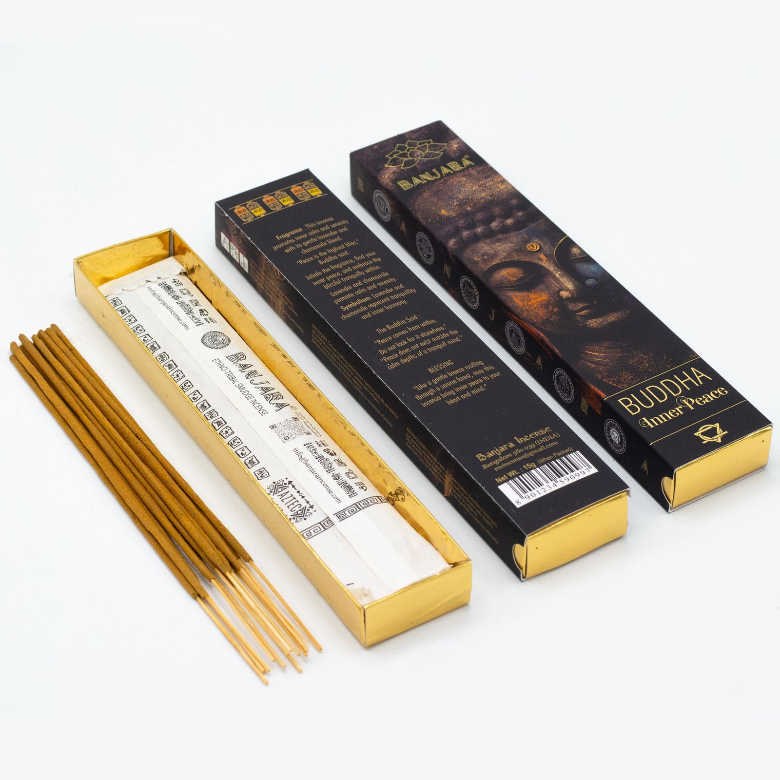 Incienso Banjara Buddha – Set de regalo en caja (6 surtidos) - Imagen 11