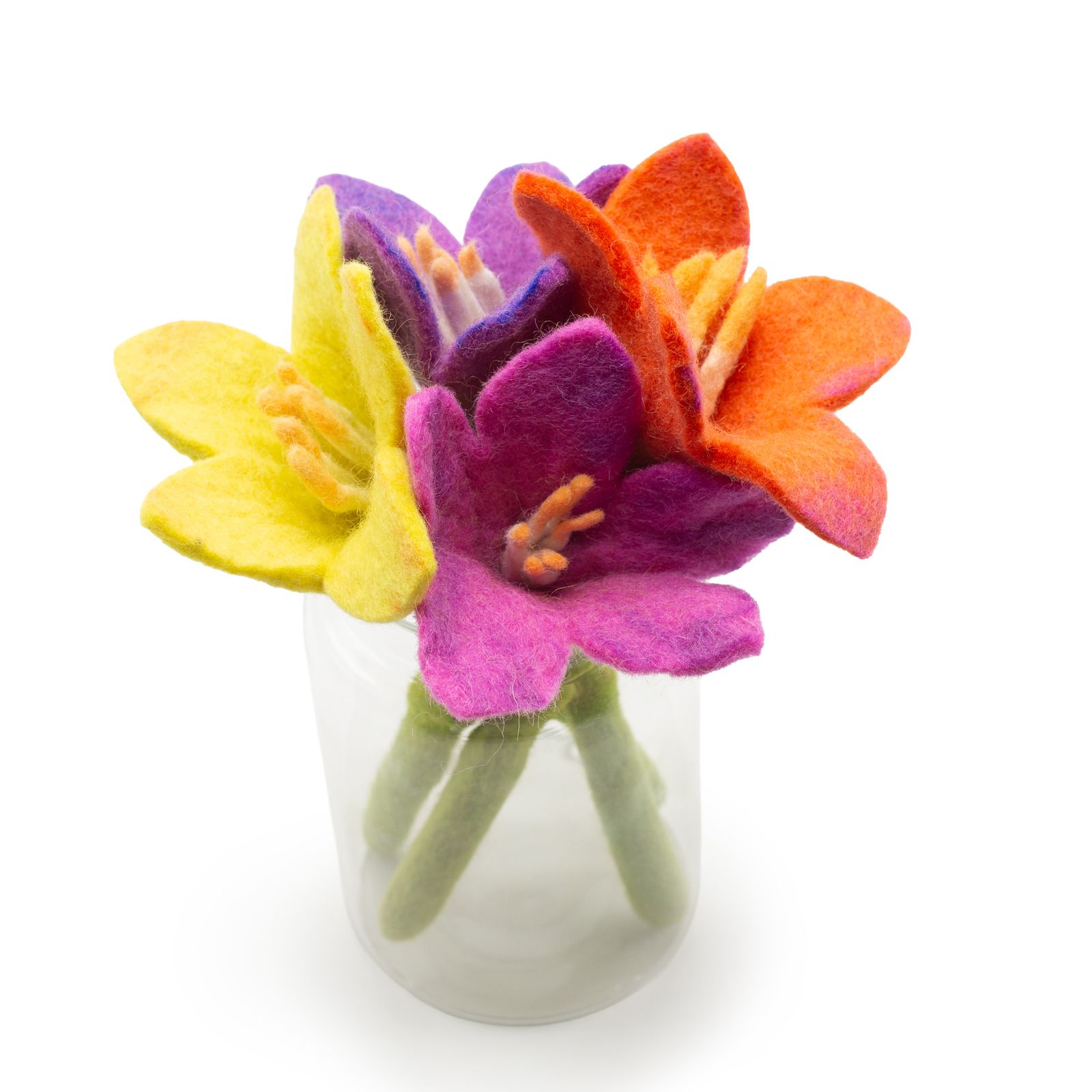 Flores de fieltro - Lirio (10 colores surtidos) - Imagen 4