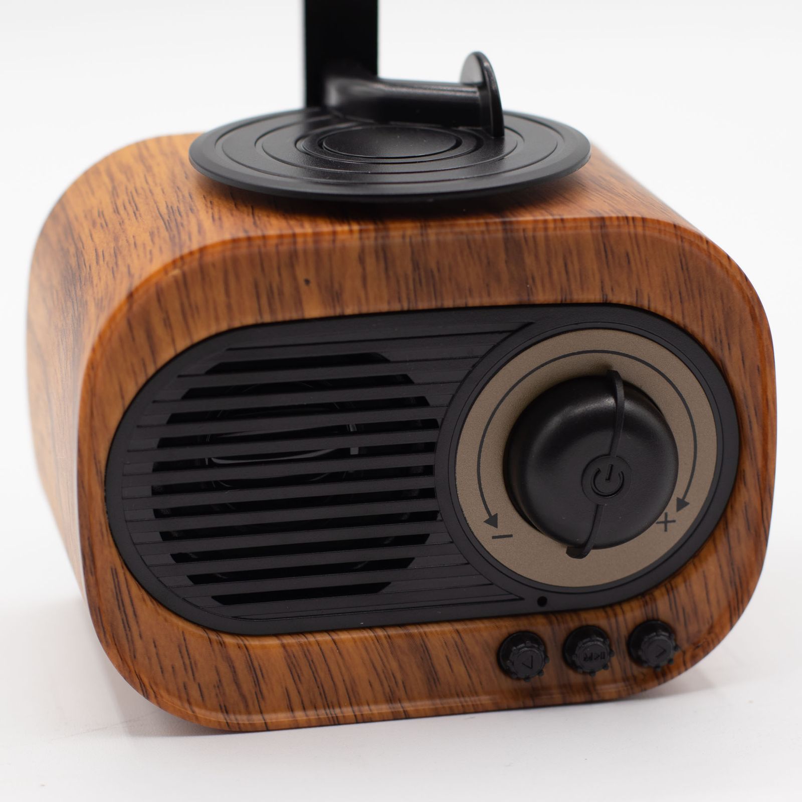 Altavoz mini gramófono retro - Bluetooth y radio FM - 5 vatios x 1 - Imagen 9