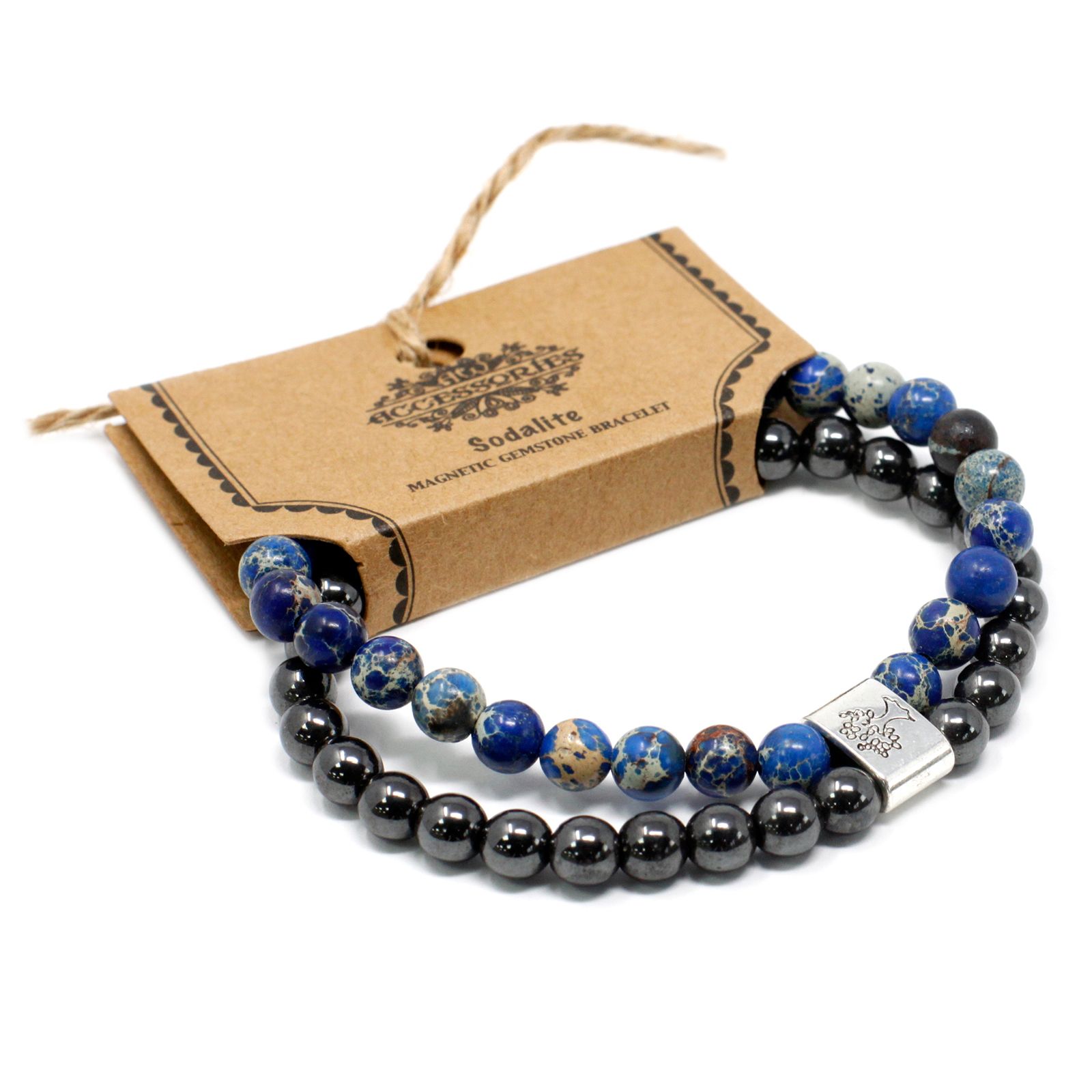 Pulsera de Piedras Preciosas Magnéticas - Sodalite - Imagen 7