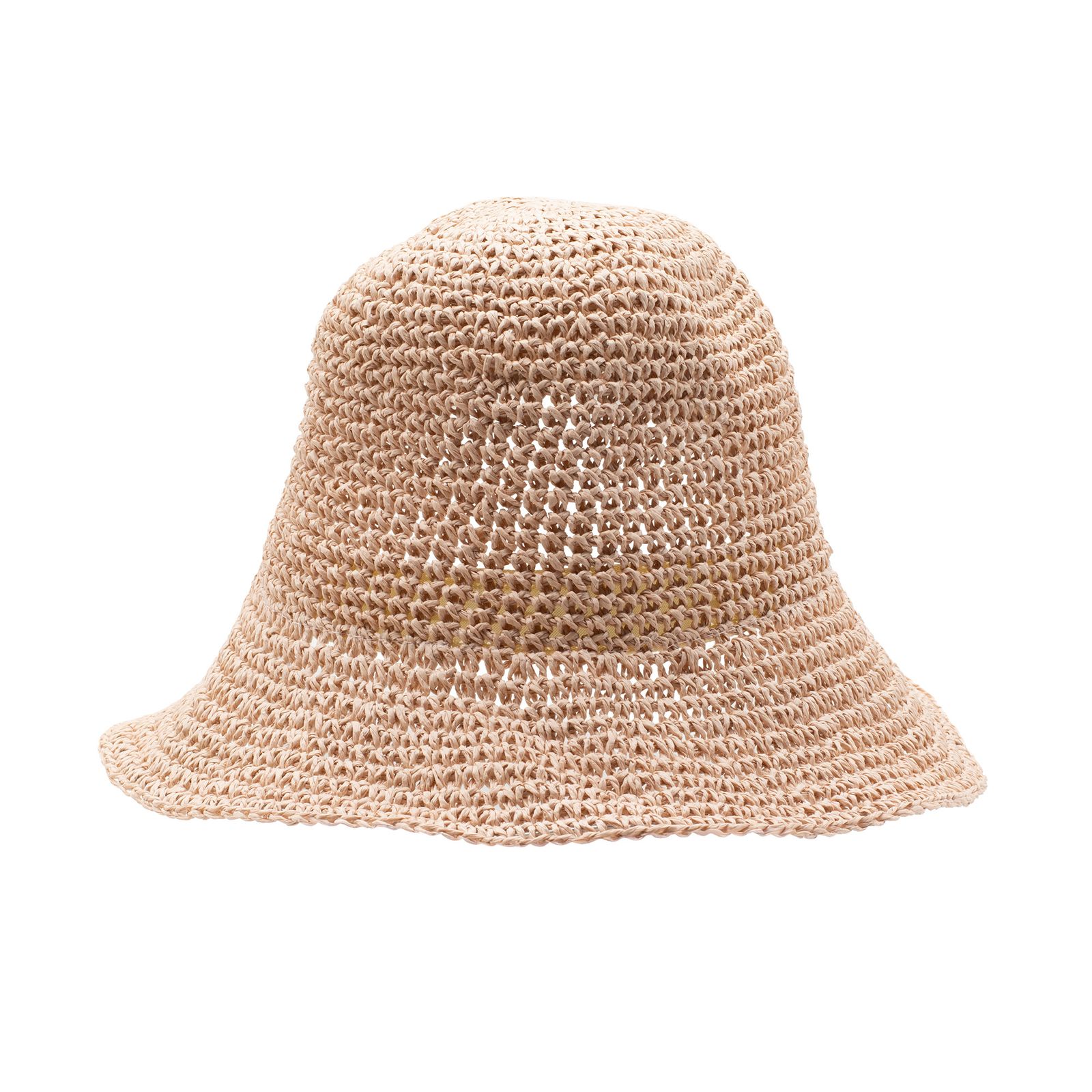 Nomad Sari Sombrero de paja de ala ancha - Rosa Rubor - Imagen 6