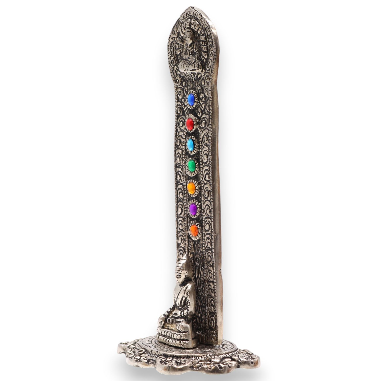 Porta-incienso Buda Torre 7 Chakras 16x6x7cm - Imagen 5