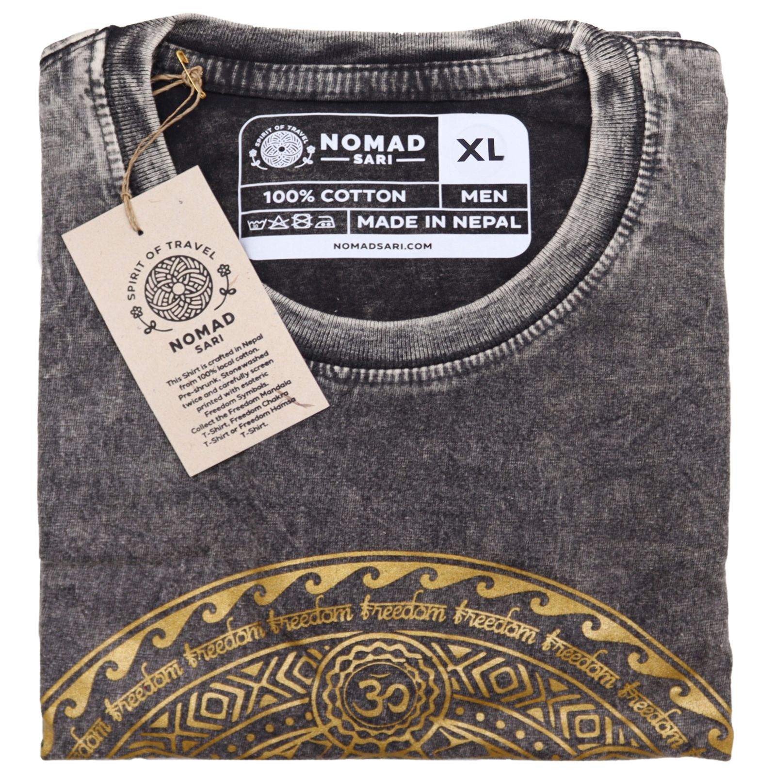 Camiseta Nomad Sari Extra Grande - Chakra - Gris oscuro - Imagen 2