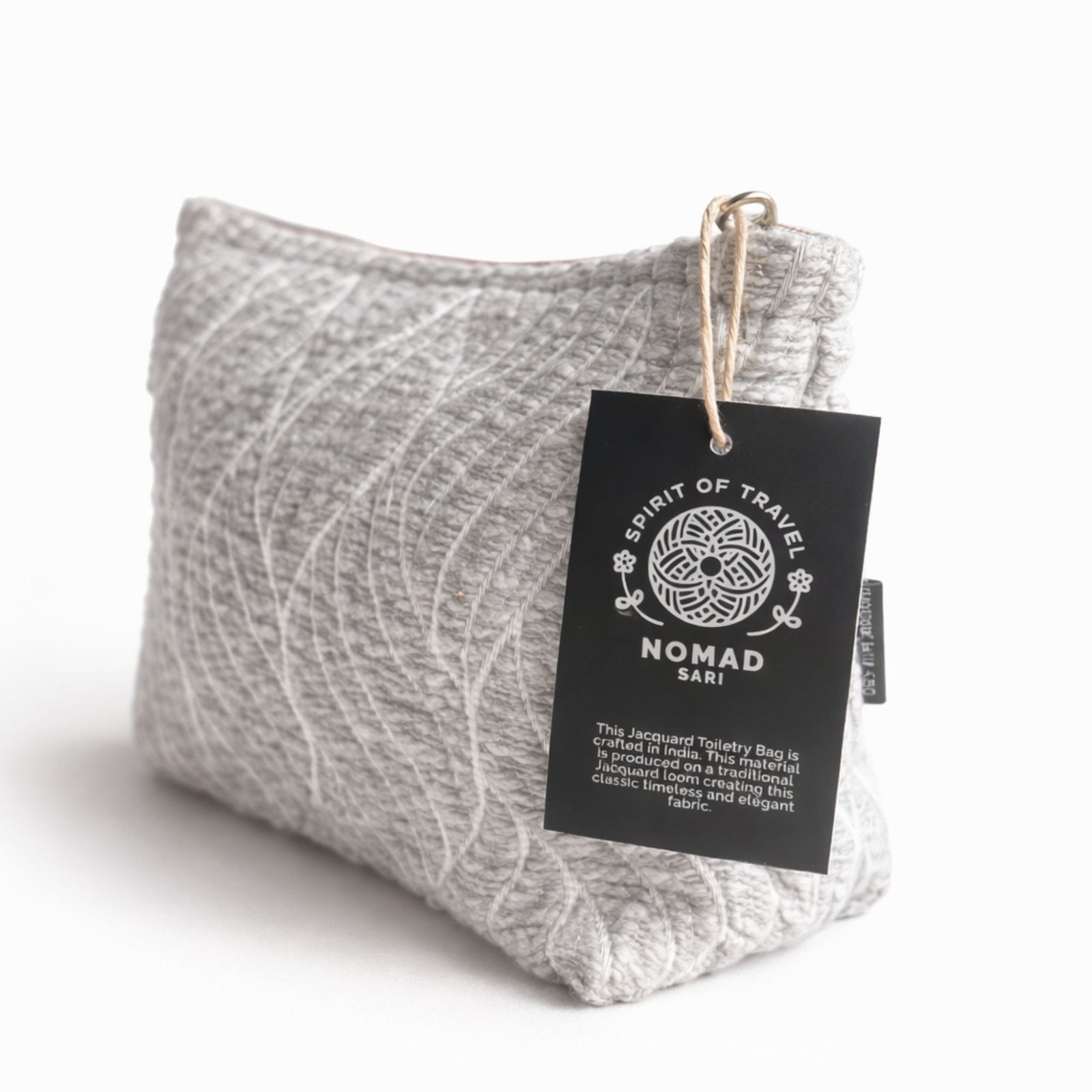 Nomad Sari Indian Jacquard Neceser - Moonlit Weave - Imagen 3