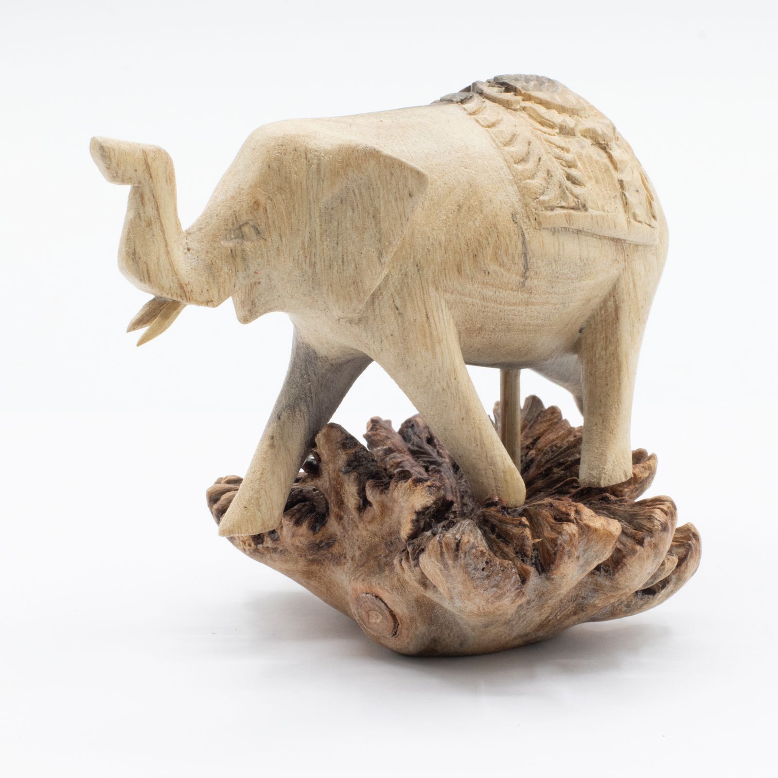 Talla en madera de arte parásito hecha a mano - Elefante caminando - Imagen 5