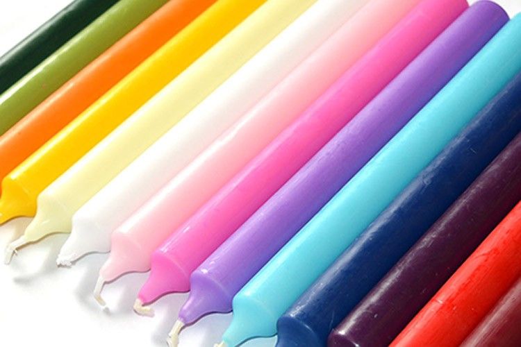 Naranja Velas de la cena a Granel (100) - Imagen 2