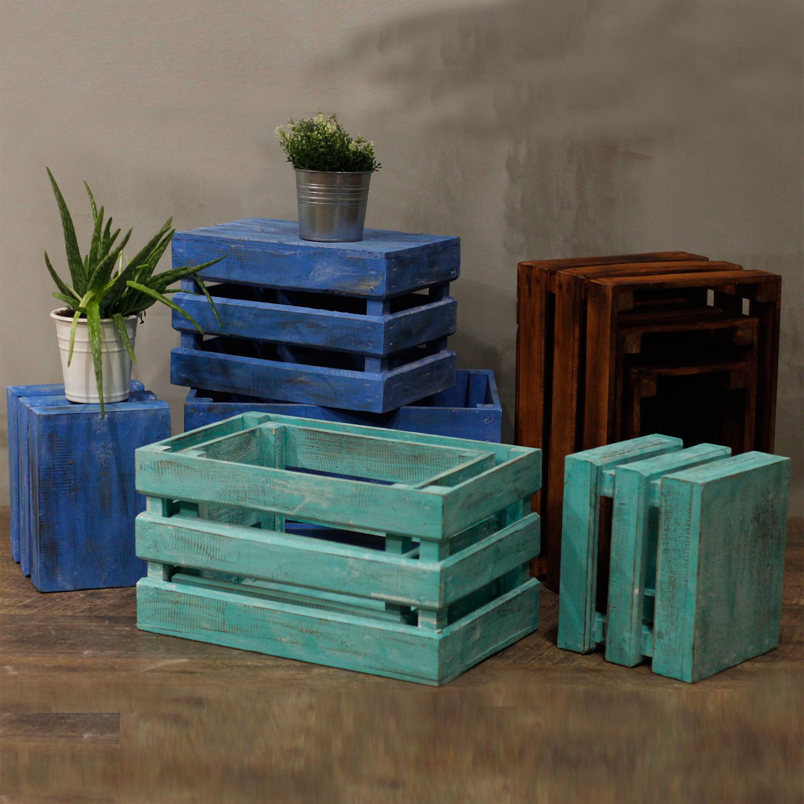 Caja de frutas set de 3 - Verde - Imagen 4