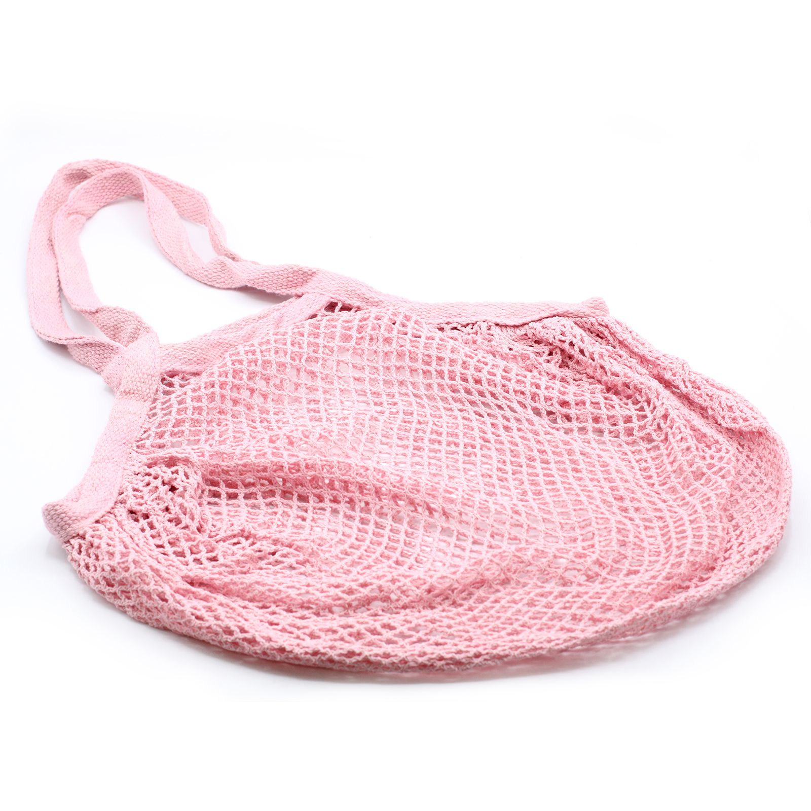 Bolsa de Malla de Algodón Puro - Rosa - Imagen 2