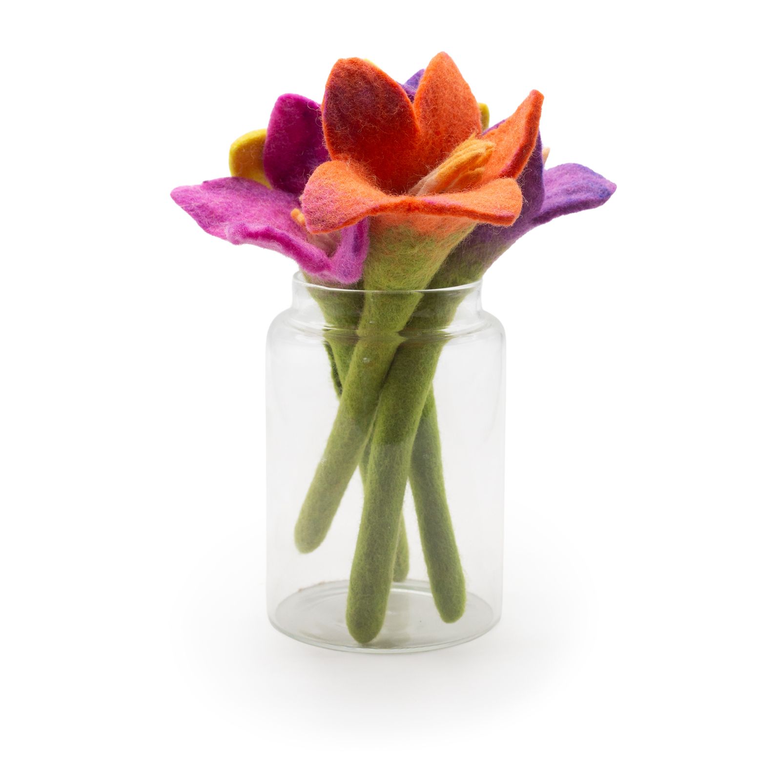 Flores de fieltro - Lirio (10 colores surtidos)