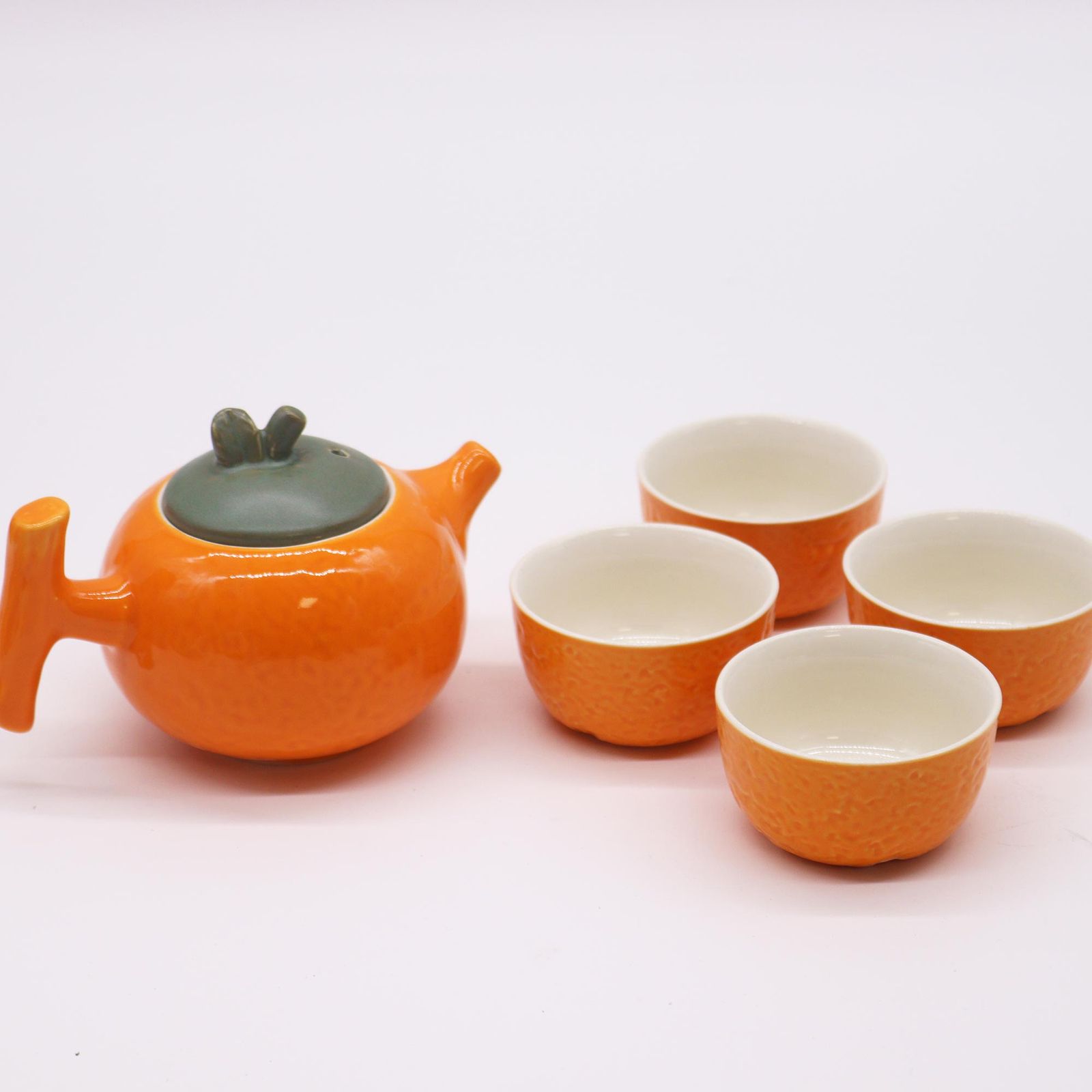 Set de Tetera - Naranja - Tetera & Cuatro tazas - Imagen 4
