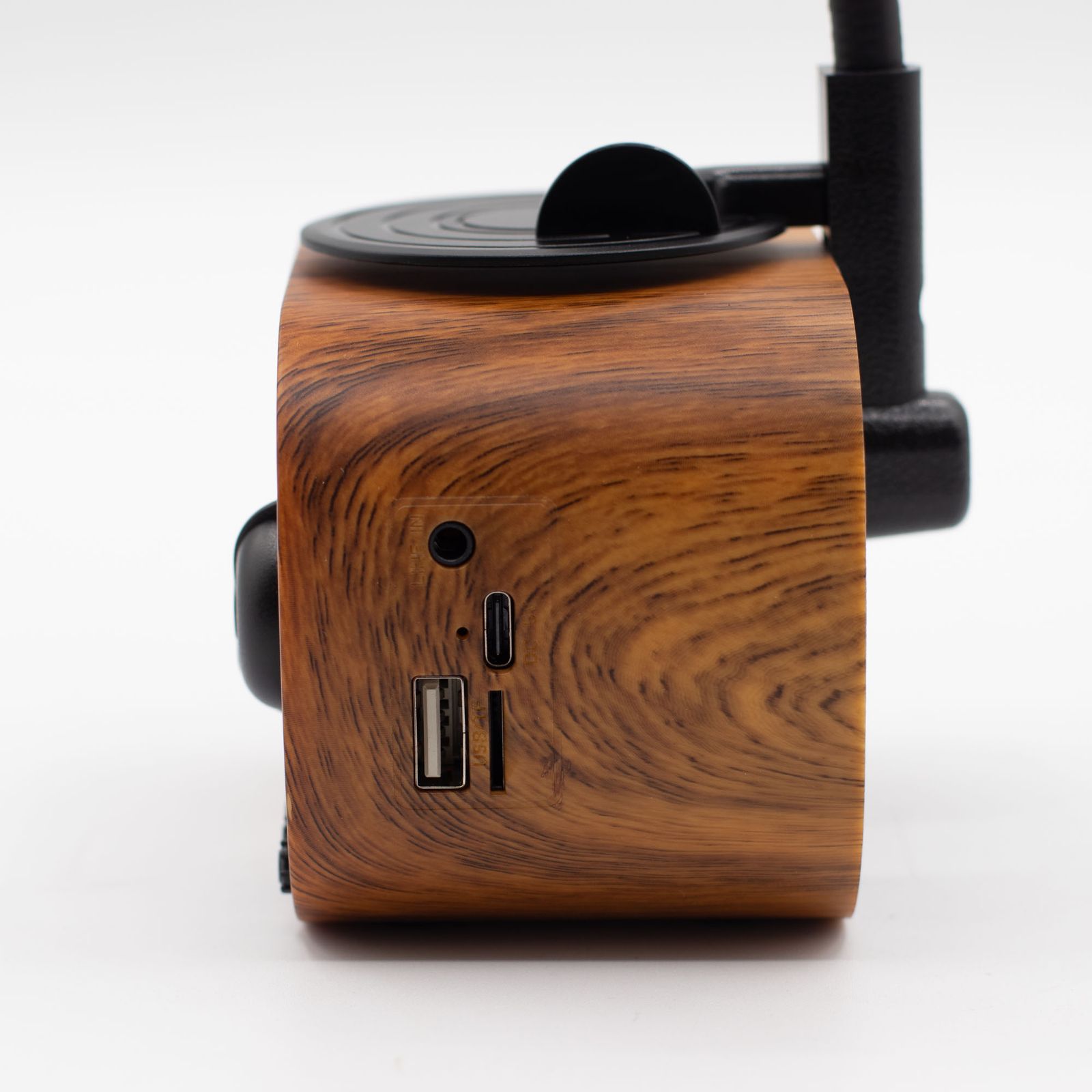 Altavoz mini gramófono retro - Bluetooth y radio FM - 5 vatios x 1 - Imagen 3