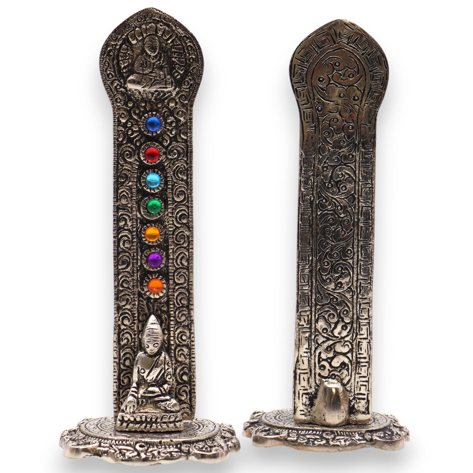 Porta-incienso Buda Torre 7 Chakras 16x6x7cm - Imagen 4