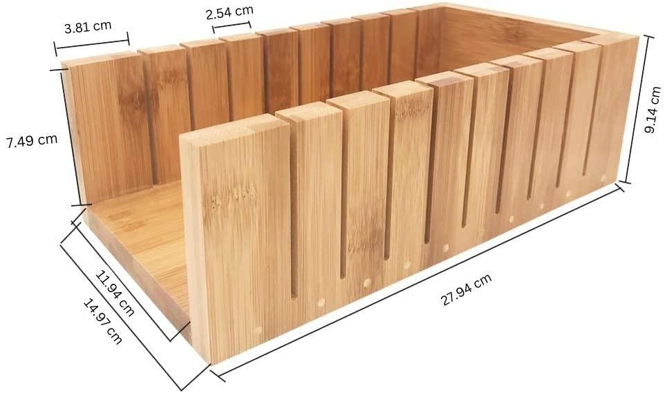 Juego de cortadores de jabón de madera - Cortador ondulado y recto - Imagen 8