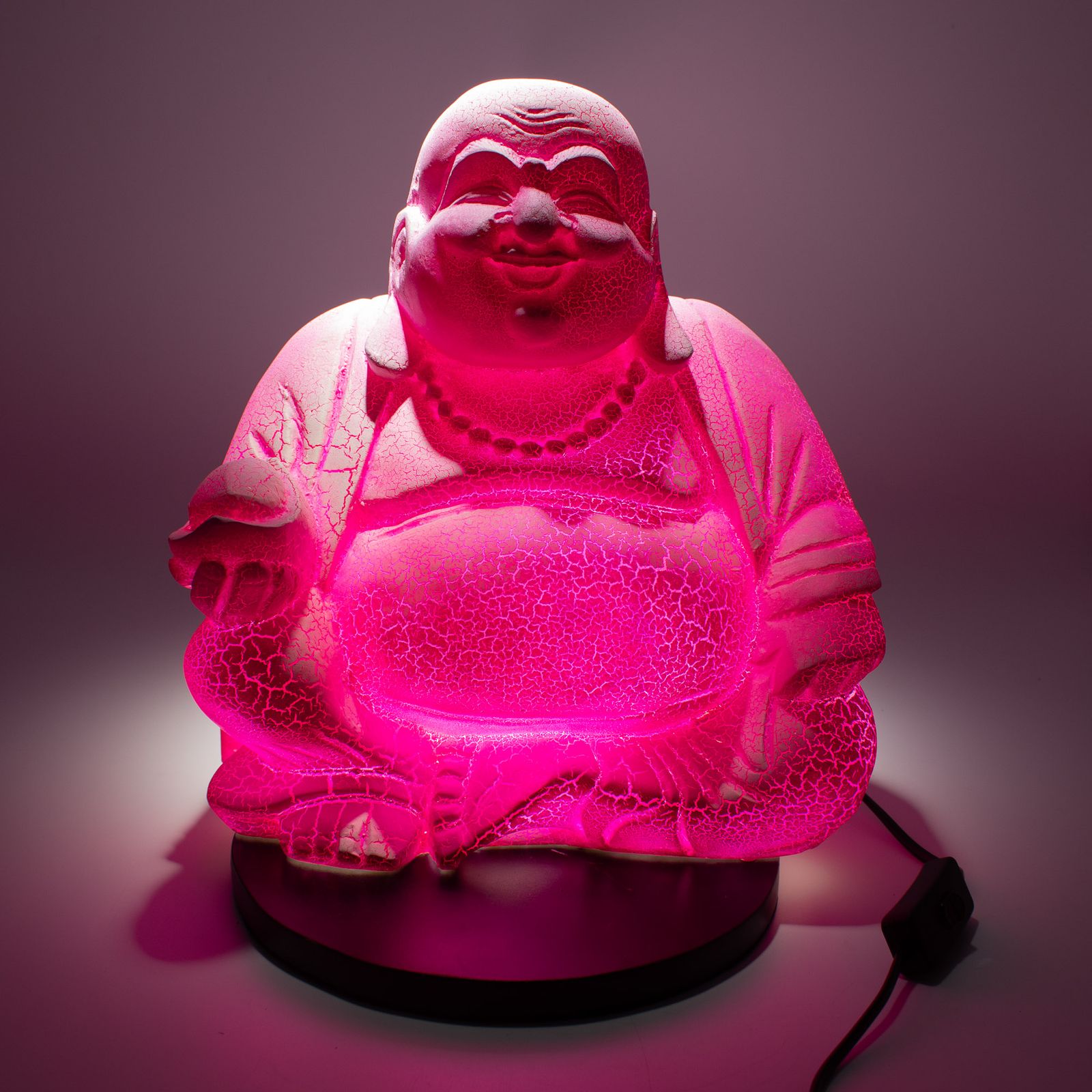 Lámpara del Buda sonriente Fruta del dragón - Base redonda - Imagen 3