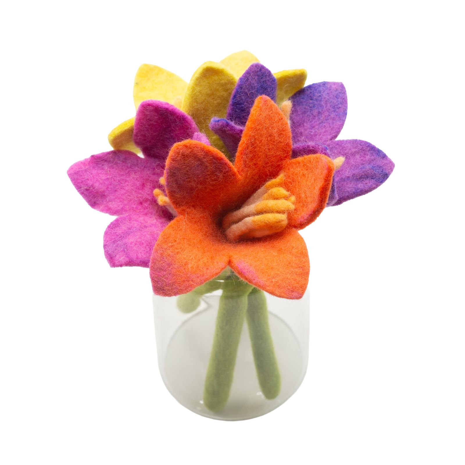 Flores de fieltro - Lirio (10 colores surtidos) - Imagen 2