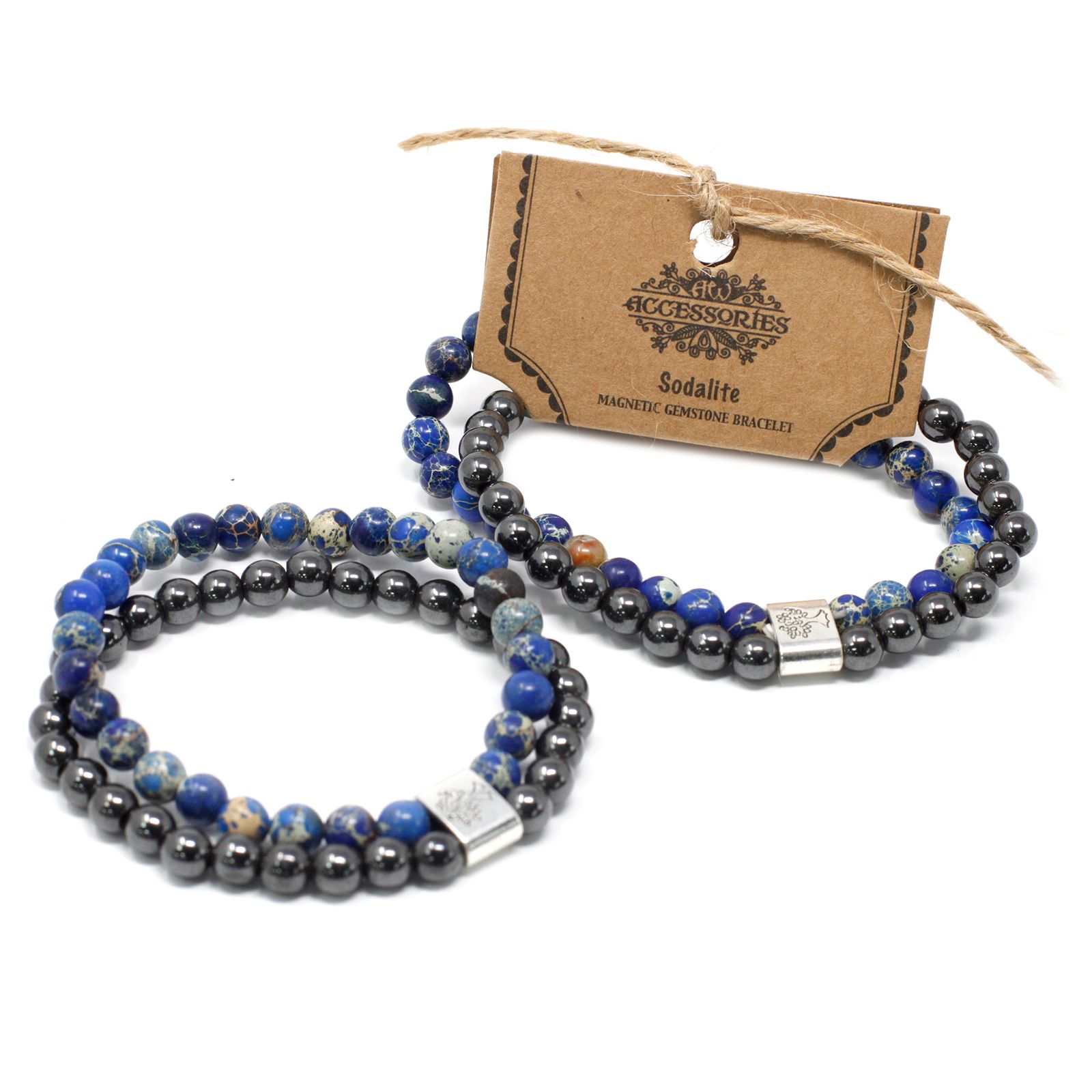 Pulsera de Piedras Preciosas Magnéticas - Sodalite - Imagen 6