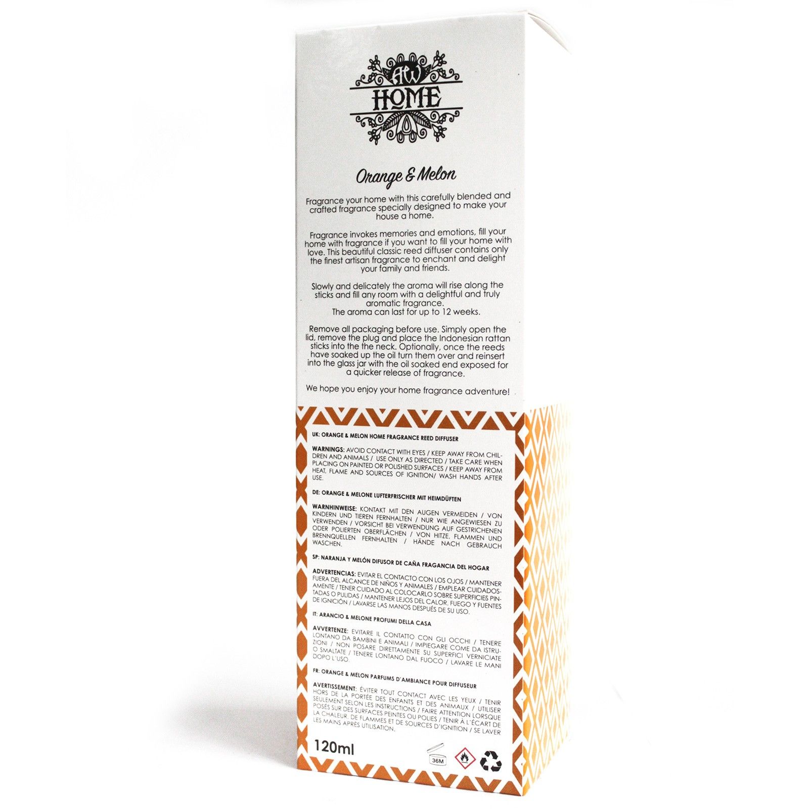 Difusor aromático 120ml - aranja y melón - Imagen 2