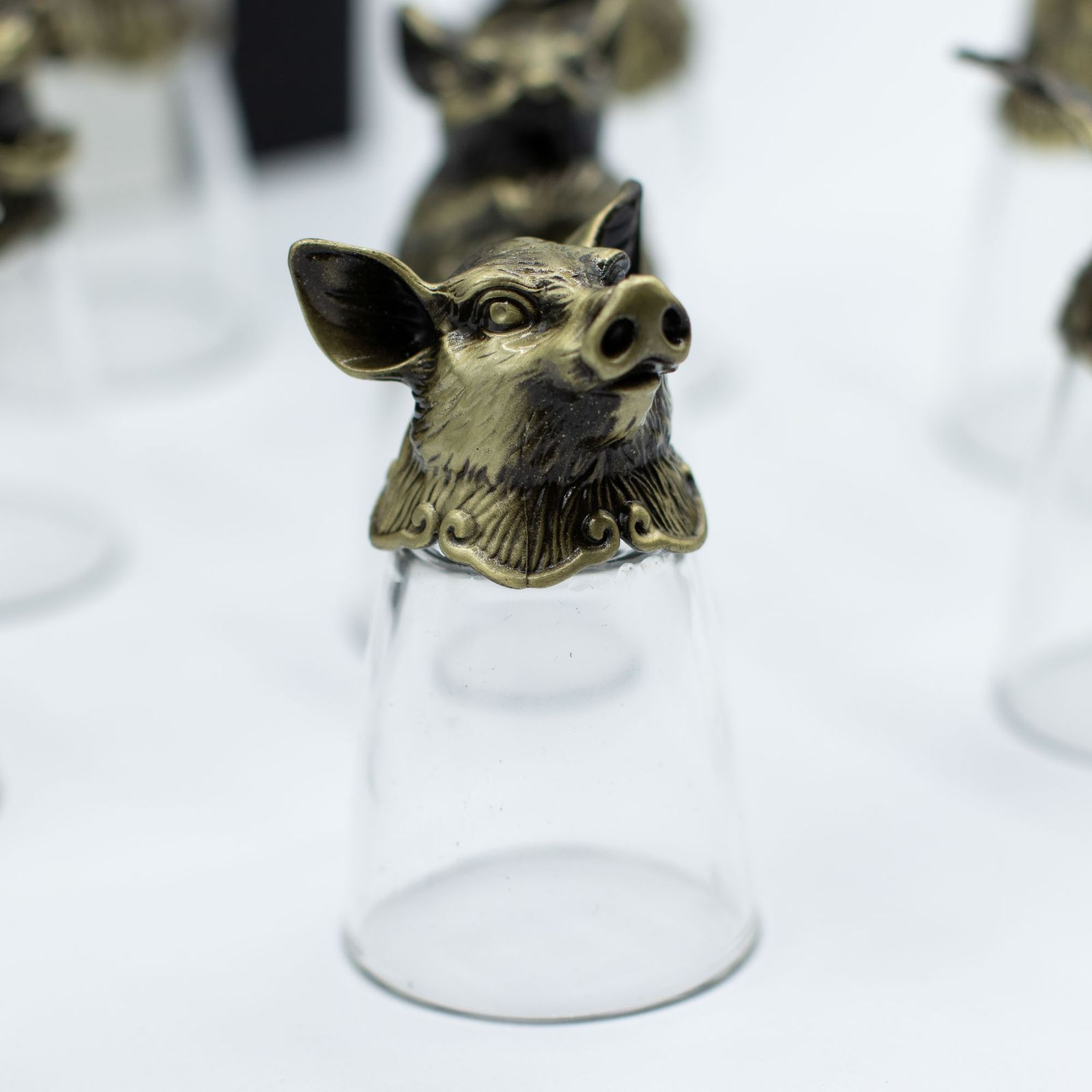Vasos de chupito Bottom Up (25ml) - Bosque y Criaturas Místicas - Bronce Antiguo - Imagen 6