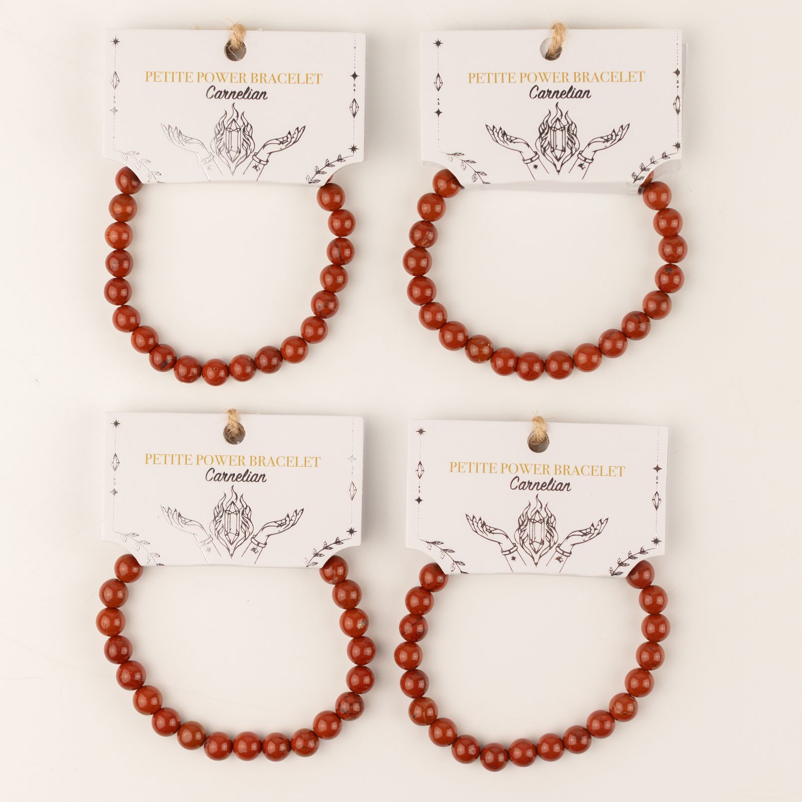 Pulsera de Poder Pequeña (17 cm x 6 mm) - cornalina - Imagen 7