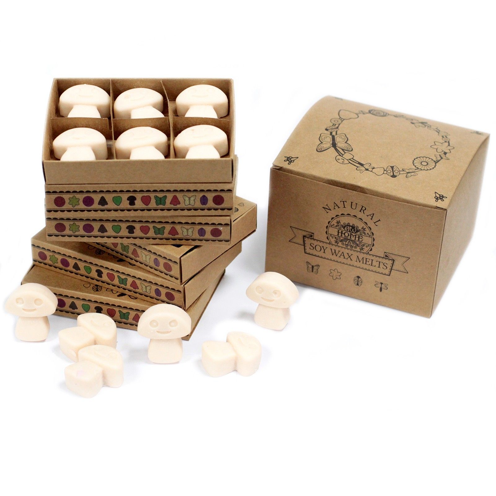 Caja de 6 ceras de Soja - Nuez moscada y vainilla - Imagen 5