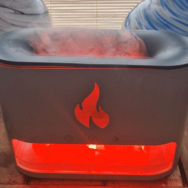 Difusor de Aroma Blaze - Cámara de Sal del Himalaya - USB-C - Efecto Llama (Sal incluida) - Imagen 5