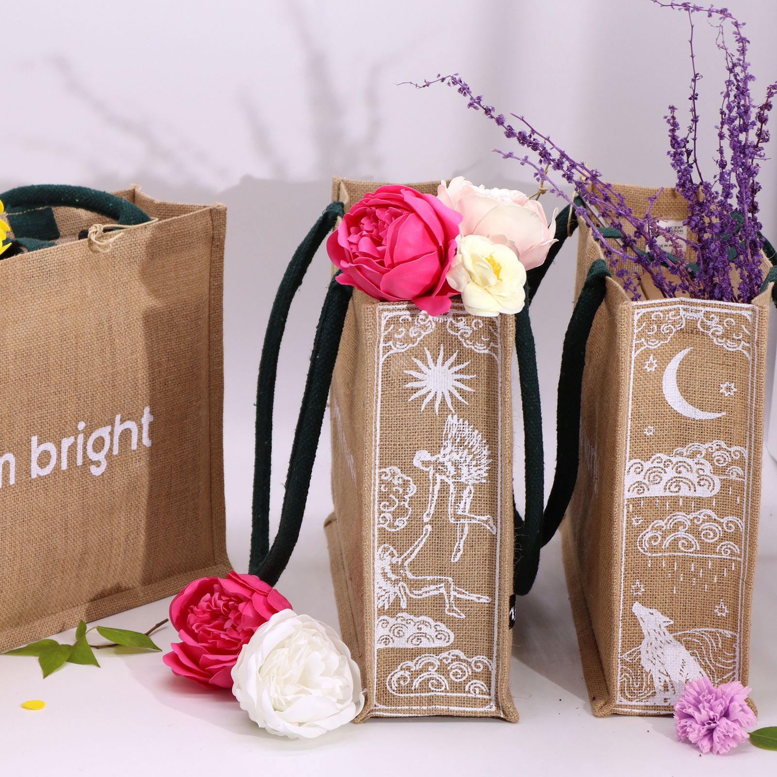 Bolsa Grande de Yute Hop Hare - Soy Fuerte - Imagen 7
