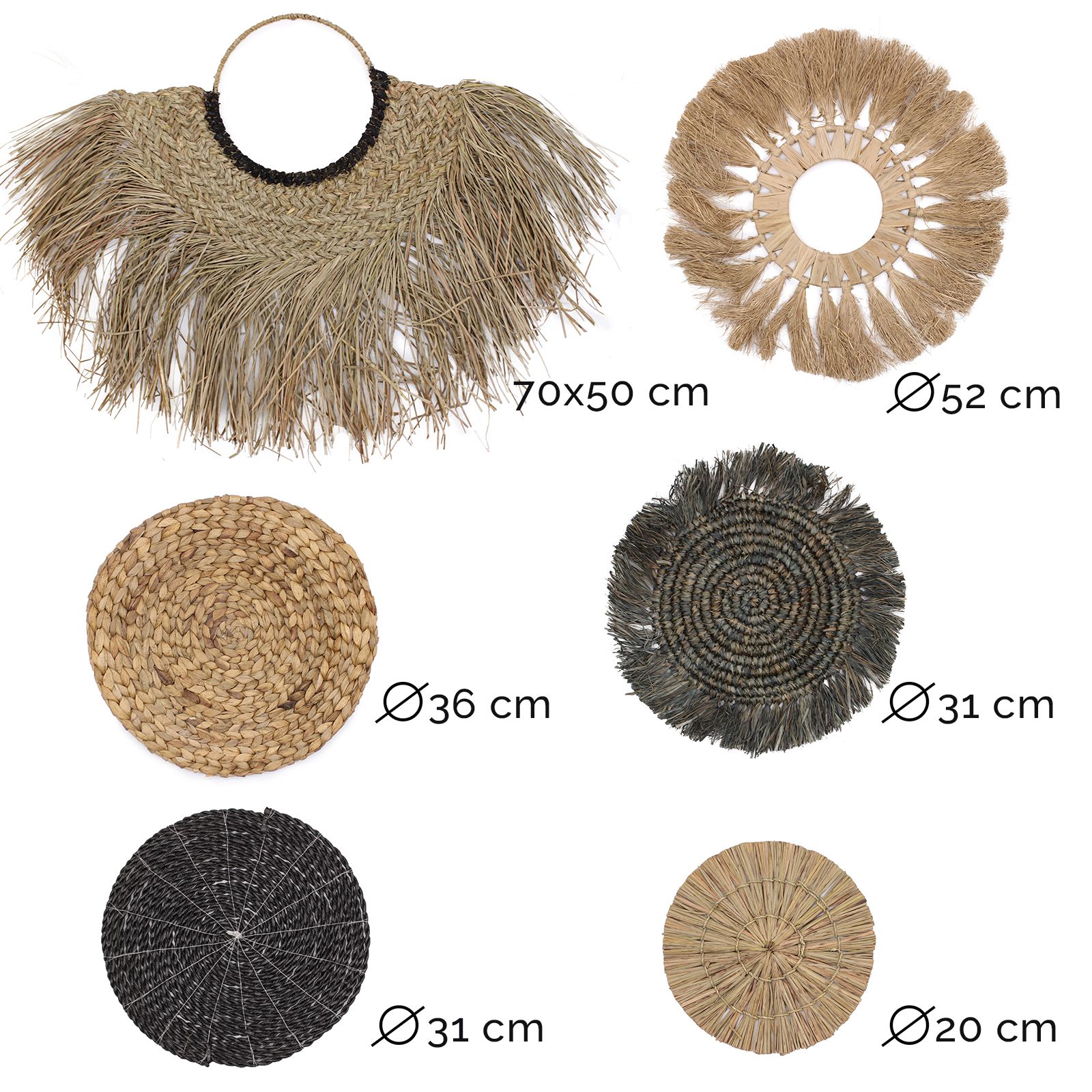 Conjunto de seis cuadros naturales - Colección Bintang - Imagen 8