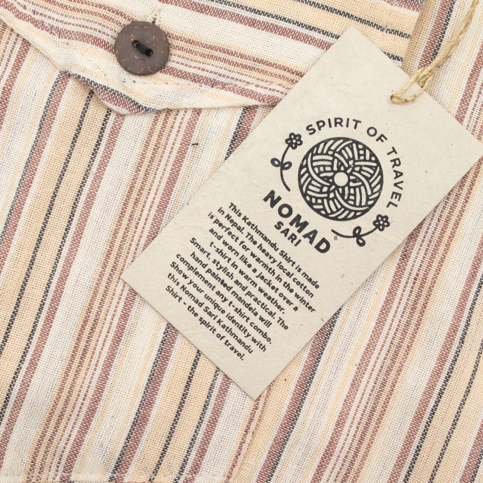 Nomad Sari Camisa de abuelo - Marrón beige - Mediano - Imagen 5