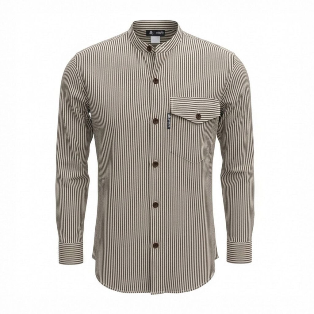 Nomad Sari Camisa de Abuelo - Gris Piedra - Grande