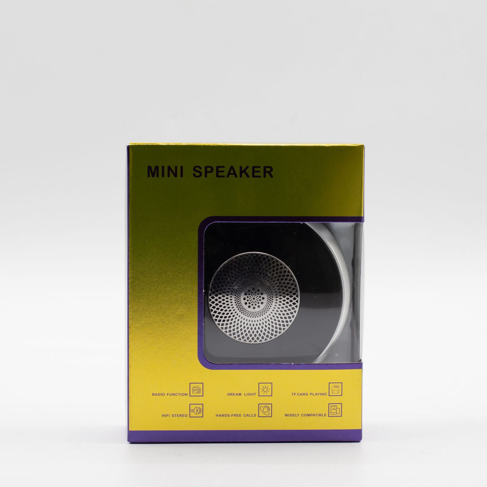 Altavoz mini plateado con efecto de iluminación Mandela - Imagen 7