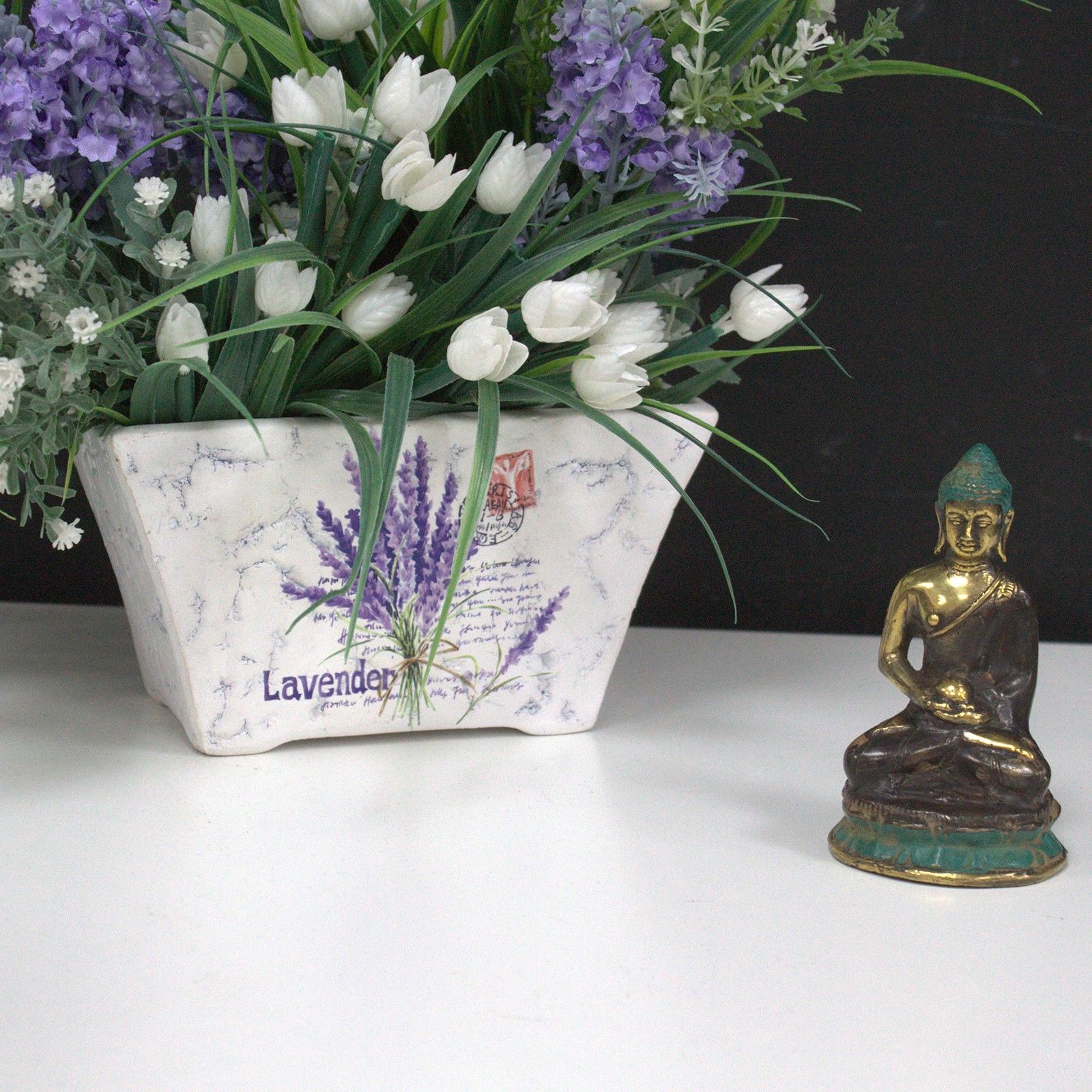 Mini Buda sentado meditando - Imagen 3