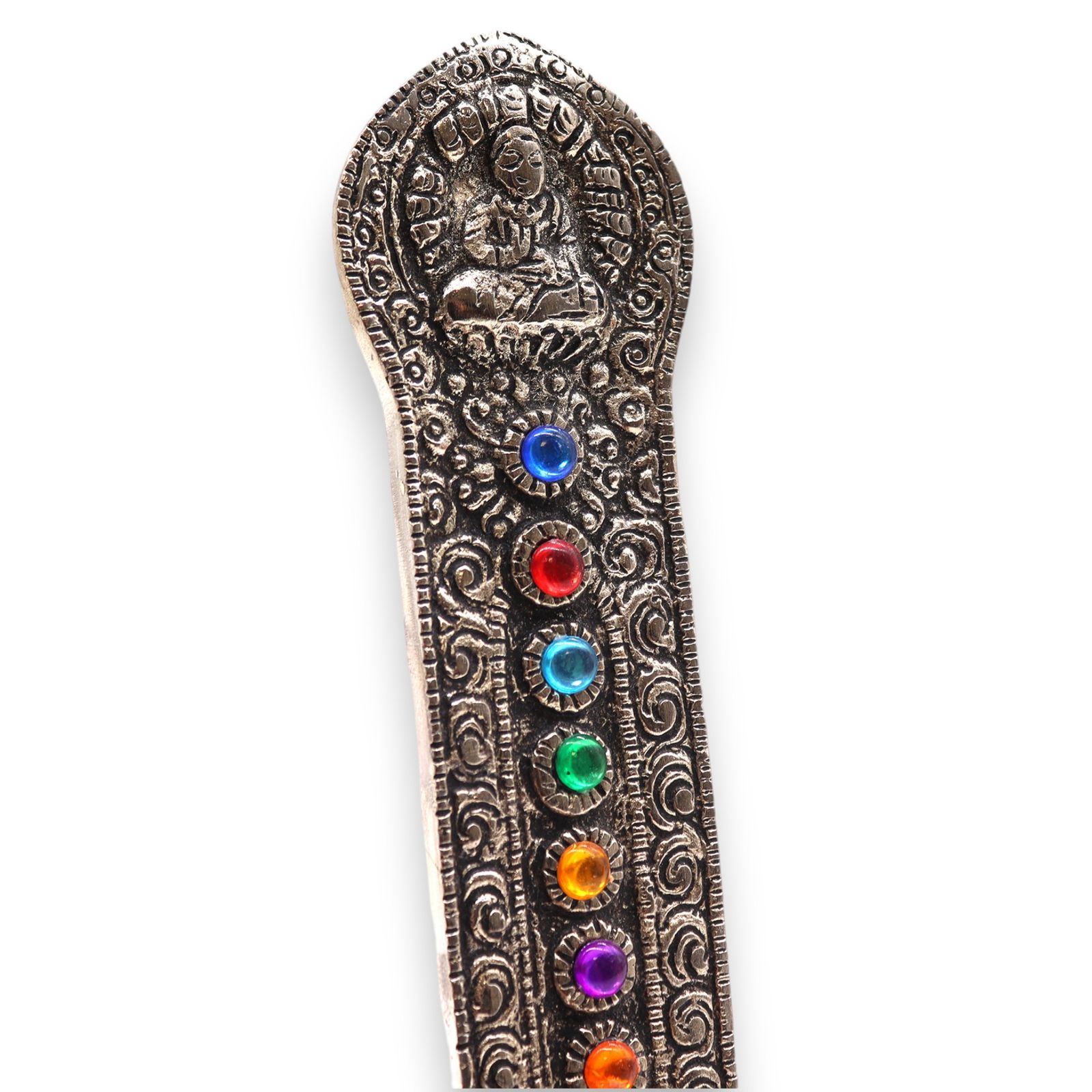 Porta-incienso Buda Torre 7 Chakras 16x6x7cm - Imagen 2