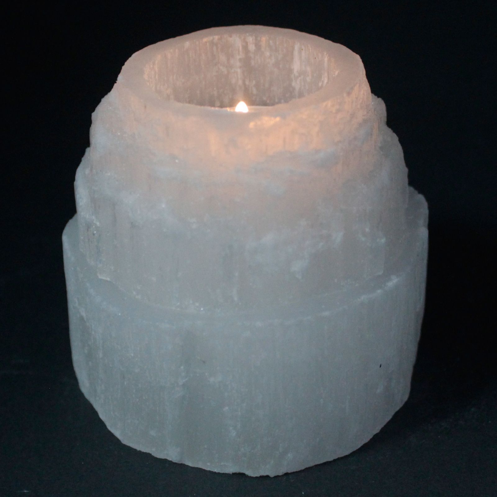 Candelabro Selenita alta montaña - 8 cm - Imagen 4
