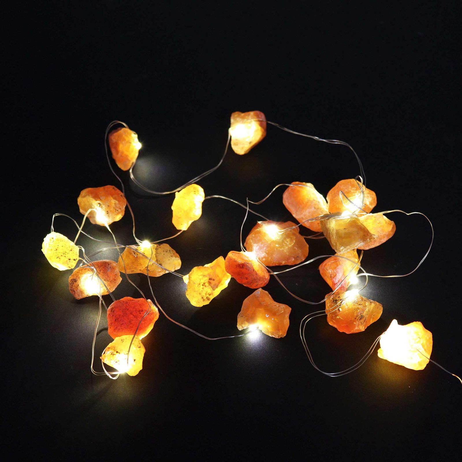 Luces de Encanto de Piedra Preciosa - Jade Naranja - Imagen 5